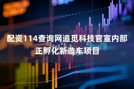 配资114查询网追觅科技官宣内部正孵化新造车项目